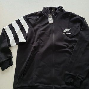 NWT Adidas New Zealand All Black Presentation Jacket - Size XXL